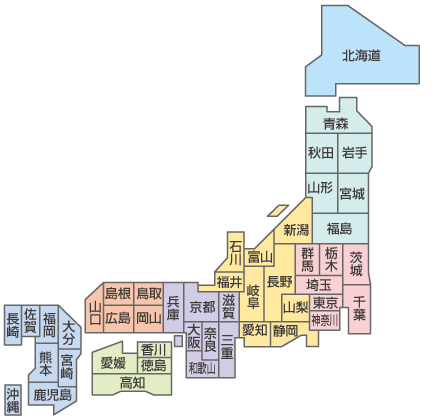 日本地図から検索